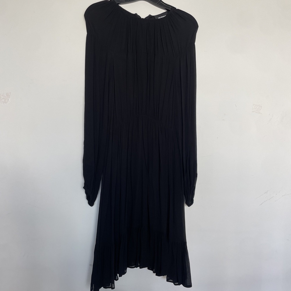 Kooples Black Short Dress Flowy With Beautiful Detail. Size XS